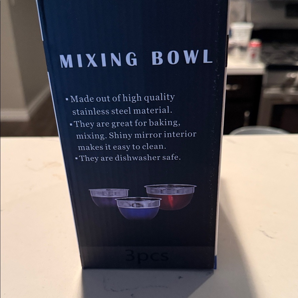 Stainless Steel Mixing Bowls Set - 3pcs - Picture 4 of 5